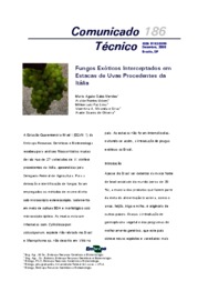 Thumbnail de Fungos exóticos interceptados em estacas de uvas procedentes da Itália.