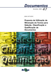Thumbnail de Proposta de utilização de mineração de textos para seleção, classificação e qualificação de documentos.