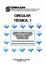 Thumbnail de Métodos de controle de plantas daninhas na cultura do algodoeiro (Gossypium hirsutum, marie galante, Hutch) nos Estados da Paraíba e Rio Grande do Norte: informações gerais.