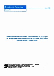 Thumbnail de Comparação entre indicadores agroeconômicos de avaliação de agroecossistemas consorciados e solteiros envolvendo algodão upland e feijão caupi.
