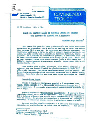 Thumbnail de Chave de identificação de algumas larvas de insetos que ocorrem na cultura do algodoeiro.