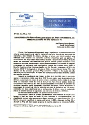 Thumbnail de Caracterização físico-hídrica dos solos da área experimental da Embrapa Algodão em São Gonçalo, PB.