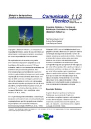Thumbnail de Descrição botânica e técnicas da polinização controlada do gergelim (Sesamum indicum L).