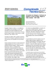 Thumbnail de Competição de linhagens e cultivares de gergelim no oeste da Bahia, região de Vale e Cerrado, 1997\1998.