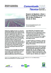 Thumbnail de Resposta do algodoeiro a doses e épocas de adubação potássica em solo de baixa fertilidade no cerrado de Goiás.