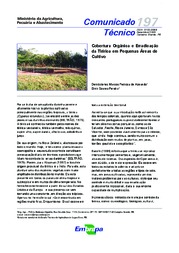 Thumbnail de Cobertura orgânica e erradicação da tiririca em pequenas áreas de cultivo.