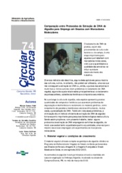 Thumbnail de Comparação entre protocolos de extração de DNA de algodão para emprego em ensaios com marcadores moleculares.