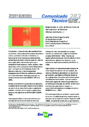 Thumbnail de Regeneração in vitro do banco ativo de germoplasma da mamona.