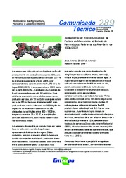 Thumbnail de Zoneamento de riscos climáticos da cultura da mamoneira no Estado de Pernambuco, referente ao ano safra de 2006/2007.