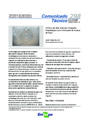 Thumbnail de A Física do solo aplicada à irrigação: metodologia para otimização do manejo de água.