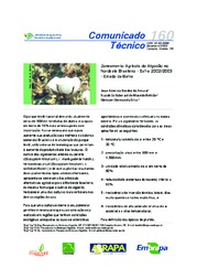 Thumbnail de Zoneamento agrícola do algodão no Nordeste Brasileiro - safra 2002/2003 - Estado da Bahia.