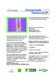 Thumbnail de Definição de protocolo de germinação in vitro do germoplasma de sisal.
