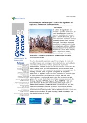 Thumbnail de Recomendações técnicas para a cultura do algodoeiro na agricultura familiar do Estado de Goiás.