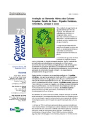 Thumbnail de Avaliação da demanda hídrica das culturas irrigadas: estudo de caso - algodão herbáceo, amendoim, girassol e côco.