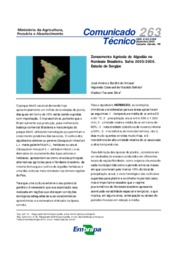 Thumbnail de Zoneamento agrícola do algodão no Nordeste Brasileiro. Safra 2005/2006. Estado de Sergipe.