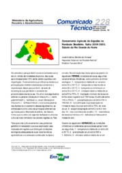 Thumbnail de Zoneamento agrícola do algodão no Nordeste Brasileiro. Safra 2004/2005. Estado do Rio Grande do Norte.