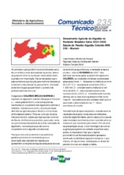 Thumbnail de Zoneamento agrícola do algodão no Nordeste Brasileiro safra 2004/2005. Estado da Paraíba algodão colorido BRS 200 Marrom.