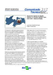 Thumbnail de Zoneamento agrícola do algodão herbáceo no Nordeste brasileiro safra 2007/2008 Estado da Paraíba.