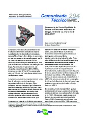 Thumbnail de Zoneamento de riscos climáticos da cultura da mamoneira no Estado de Sergipe, referente ao ano safra de 2006/2007.