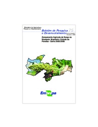 Thumbnail de Zoneamento agrícola do sorgo no nordeste brasileiro: Estado da Paraíba - safra 2005/2006.