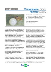 Thumbnail de Avaliação da capacidade de vôo, parasitismo e emergência de linhagens de Trichogramma pretiosum riley (Hymenoptera: Trichogrammatidae).
