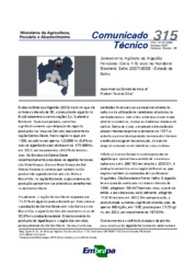 Thumbnail de Zoneamento agrícola do algodão herbáceo (ciclo 170 dias) no Nordeste Brasileiro safra 2007/2008 - Estado da Bahia.