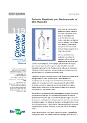 Thumbnail de Protocolo simplificado para maxipreparação de DNA plasmidial.