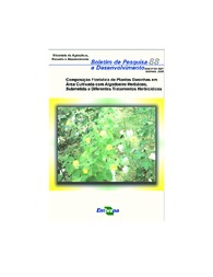 Thumbnail de Composição florística de plantas daninhas em área cultivada com algodoeiro herbáceo, submetida a diferentes tratamentos herbicídicos.