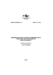 Thumbnail de Propriedades físicas e químicas e rendimentos da destilação seca da madeira de Grevillea robusta.