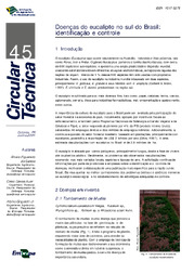 Thumbnail de Doenças do eucalipto no sul do Brasil: identificação e controle.