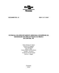 Thumbnail de Potencial de aproveitamento medicinal de espécies do sub-bosque dos bracatingais da região de Curitiba, PR.