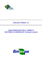 Thumbnail de Caracterização física, química e anatômica da madeira de Terminalia ivorensis.