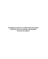 Thumbnail de Distribuição espacial da bracatinga na região metropolitana de Curitiba com imagens de satélite Landsat.