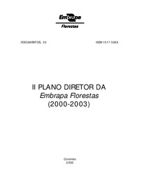 Thumbnail de II Plano diretor da Embrapa Florestas (2000-2003).