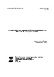 Thumbnail de Perspectivas para a maximização de enraizamento de estacas de Eucalyptus dunnii Maid.