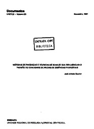 Thumbnail de Métodos de produção e técnicas de manejo que influenciam o padrão de qualidade de mudas de essências florestais.