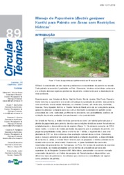 Thumbnail de Manejo de pupunheira (Bactris gasipaes Kunth) para palmito em áreas sem restrições hídricas.