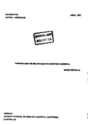 Thumbnail de Terminologia de melhoramento genético florestal.