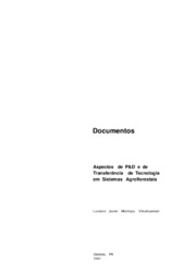 Thumbnail de Aspectos de P&D e de transferência de tecnologia em sistemas agroflorestais.