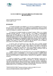 Thumbnail de Os seis elementos: educação ambiental integrada para multiplicadores.
