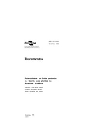 Thumbnail de Potencialidade de Ceiba pentandra (L.) Gaertn. para plantios na Amazônia brasileira.