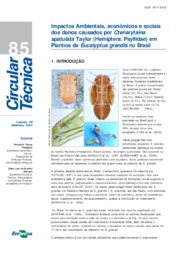 Thumbnail de Impactos ambientais, econômicos e sociais dos danos causados por Ctenarytaina spatulata Taylor (Hemiptera: Psyllidae) em plantios de Eucalyptus grandis no Brasil.