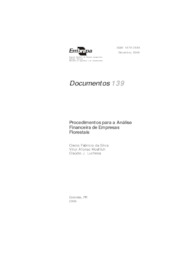 Thumbnail de Procedimentos para a análise financeira de empresas florestais.