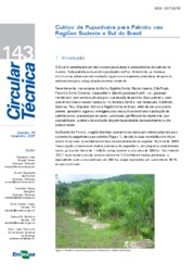 Thumbnail de Cultivo da pupunheira para palmito nas Regiões Sudeste e Sul do Brasil.