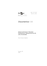 Thumbnail de Desenvolvimento florestal sustentável: requerimentos de uma sociedade.