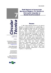 Thumbnail de Rede Regional de Agroecologia Mantiqueira/Mogiana: um sistema de informações integradas na gestão rural sustentável.