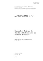 Thumbnail de Manual de prática de coleta e herborização de material botânico.