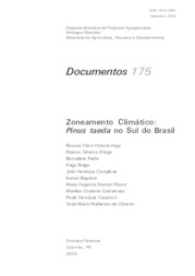 Thumbnail de Zoneamento climático: Pinus taeda no sul do Brasil.