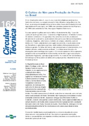Thumbnail de O cultivo do nim (Azadirachta indica) para produção de frutos no Brasil.