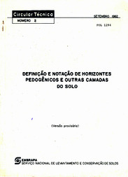 Thumbnail de DEFINIÇÃO e notação de horizontes pedogênicos e outras camadas do solo.